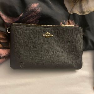 Black Coach Purse and Wristlet